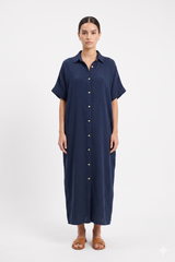 Navy Relaxed Maxi Dress