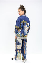 Santorini Art Printed Co-Ord Set
