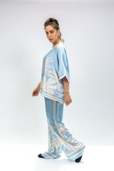 Sky Palm Printed Co-Ord Set