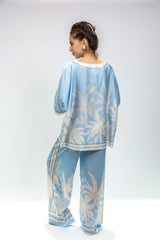 Sky Palm Printed Co-Ord Set