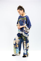 Azure Santorini Printed Co-Ord Set