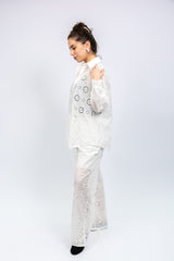 White Eyelet Lace Co-Ord Set