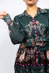 Emerald Paisley Printed Co-Ord Set