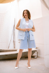 Crystal Set- light blue vest