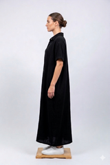 Black Relaxed Maxi Dress