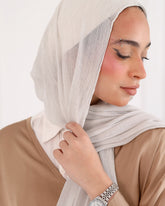 ladies'scarf-Ruffled linen_Shash