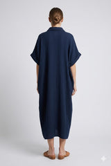 Navy Relaxed Maxi Dress
