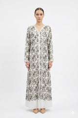 Embroidered Floral Kaftan