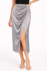 Silver Drape Skirt