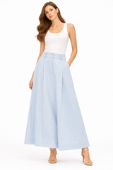 Pleated Palazzo Pants