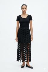 Dot Fringe Skirt