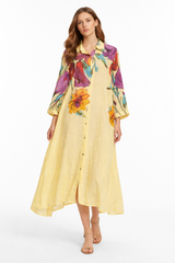 Floral Linen Dress