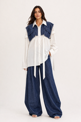 Denim Layered Set