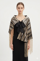 Gold Fringe Cape