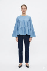 Sky Ruffle Top