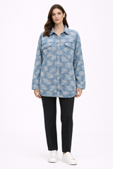 Printed Denim Shirt
