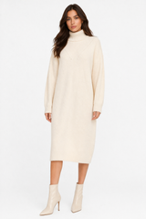 Ribbed Turtleneck Midi