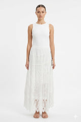 Lace White Skirt