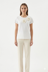 Floral Detail T-Shirt