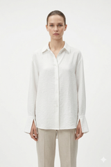 White Textured Shirt