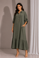 Olive Ease Dress