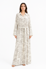 Sage Toile Maxi Dress