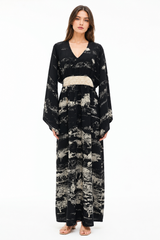 Toile de Jouy Kaftan Dress
