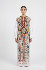 Embroidered Bohemian Maxi Kaftan