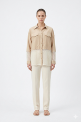 Lace Panel Shirt