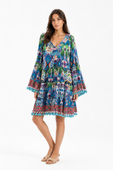 Ocean Mosaic Boho Dress