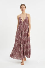 Boho Geometric Maxi Dress