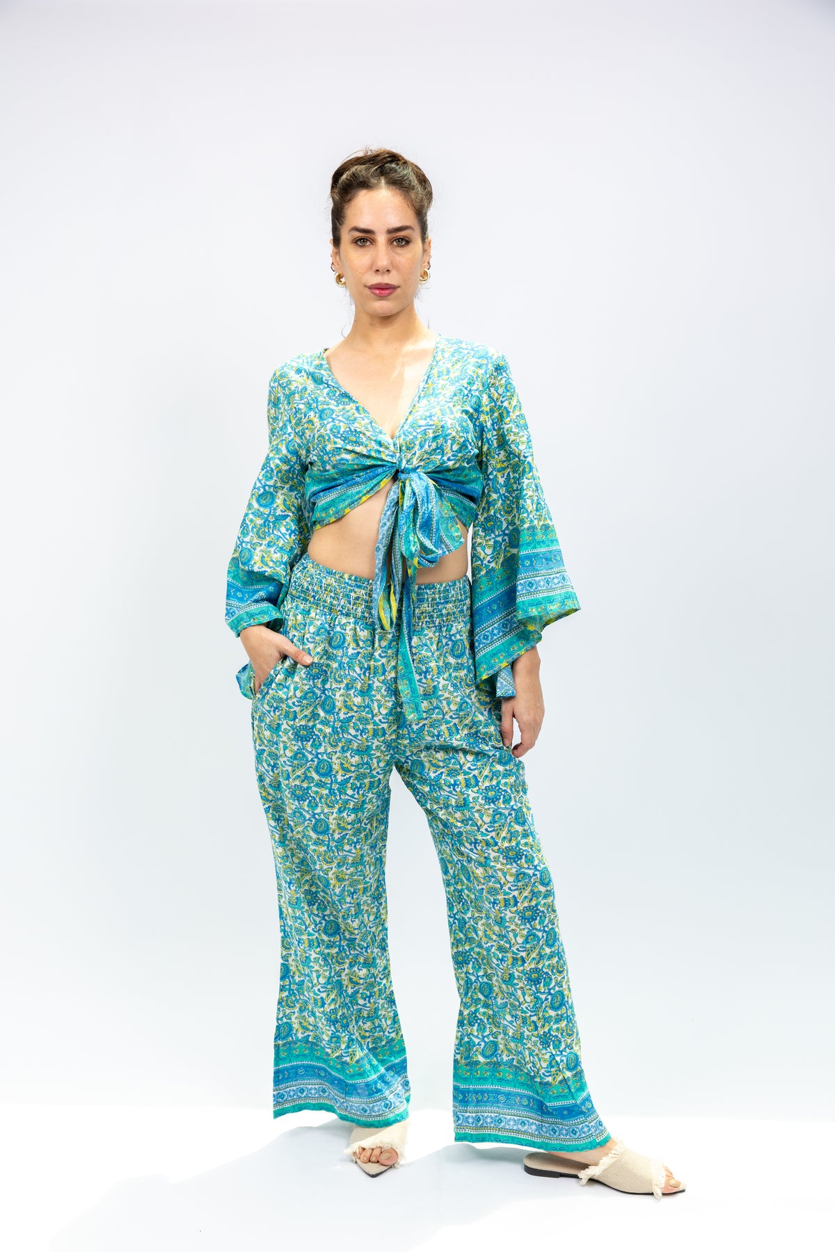 Blue Boho Printed Co-Ord Set