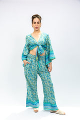 Blue Boho Printed Co-Ord Set