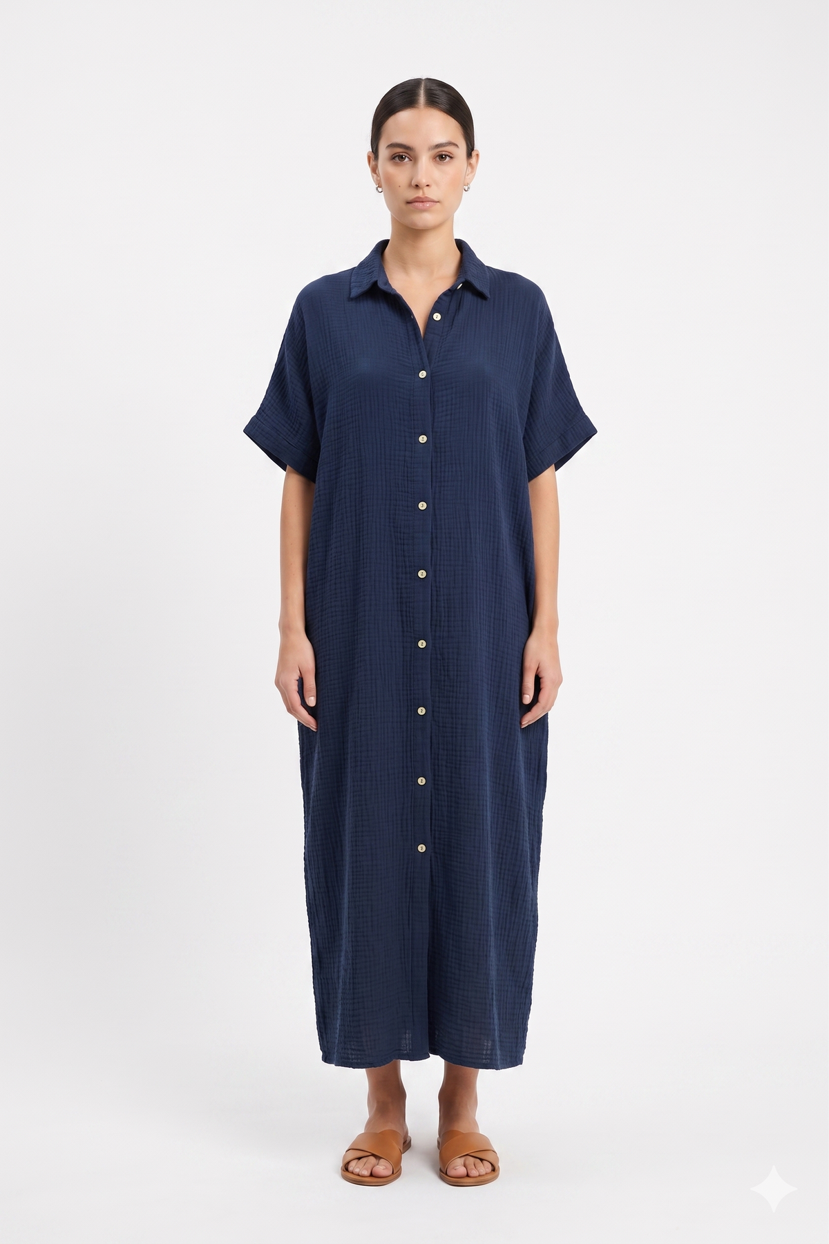Navy Relaxed Maxi Dress