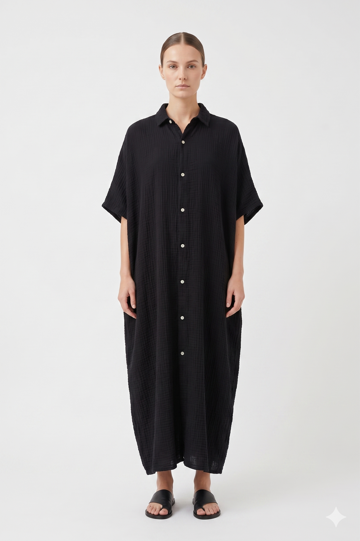Black Relaxed Maxi Dress