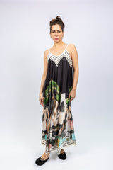 Black Riviera Strappy Maxi Dress