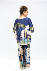 Azure Santorini Printed Co-Ord Set