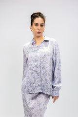 Floral Satin Lounge Set