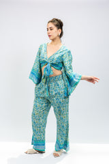 Blue Boho Printed Co-Ord Set
