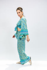 Blue Boho Printed Co-Ord Set