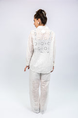 White Eyelet Lace Co-Ord Set