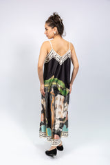 Black Riviera Strappy Maxi Dress