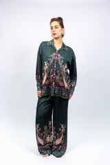 Emerald Paisley Printed Co-Ord Set
