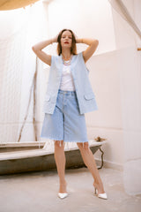 Crystal Set- light blue vest