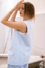 Crystal Set- light blue vest