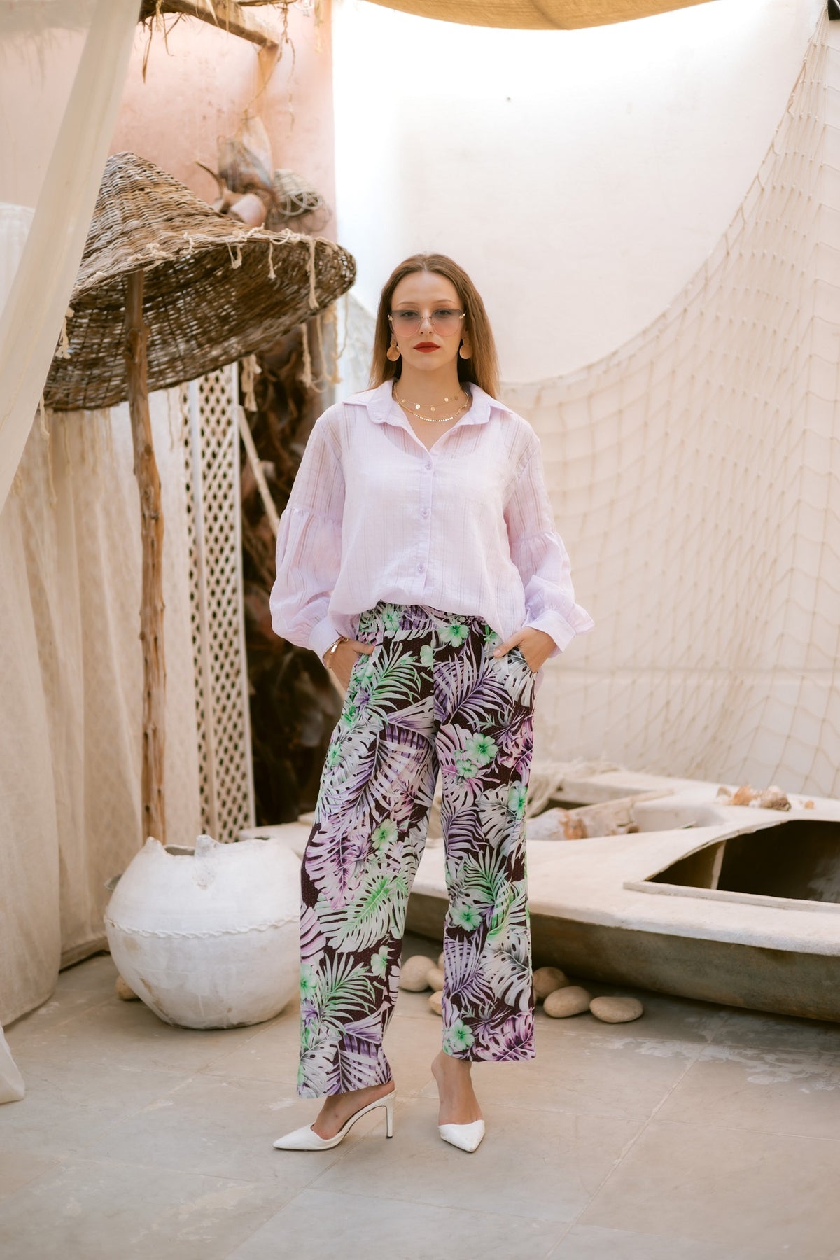 Opal Trousers- floral pants