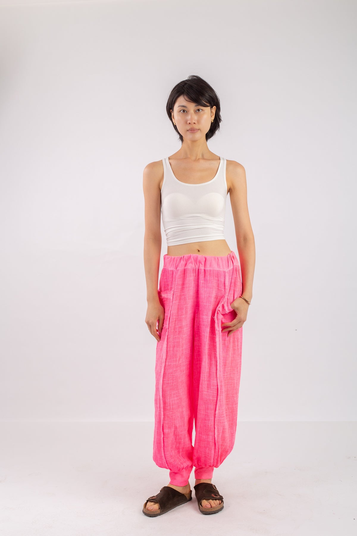 Straight linen Pants
