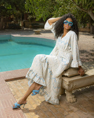 Mozaic flowy summer dress