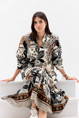 Safy nadim-Flowy dress_black