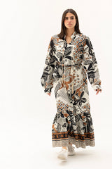 Safy nadim-Flowy dress_black